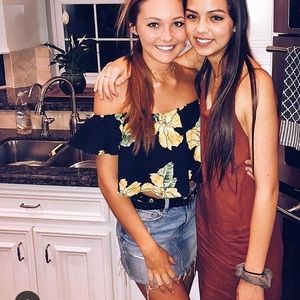 Zara Floral Flounce Off-the-shoulder Top